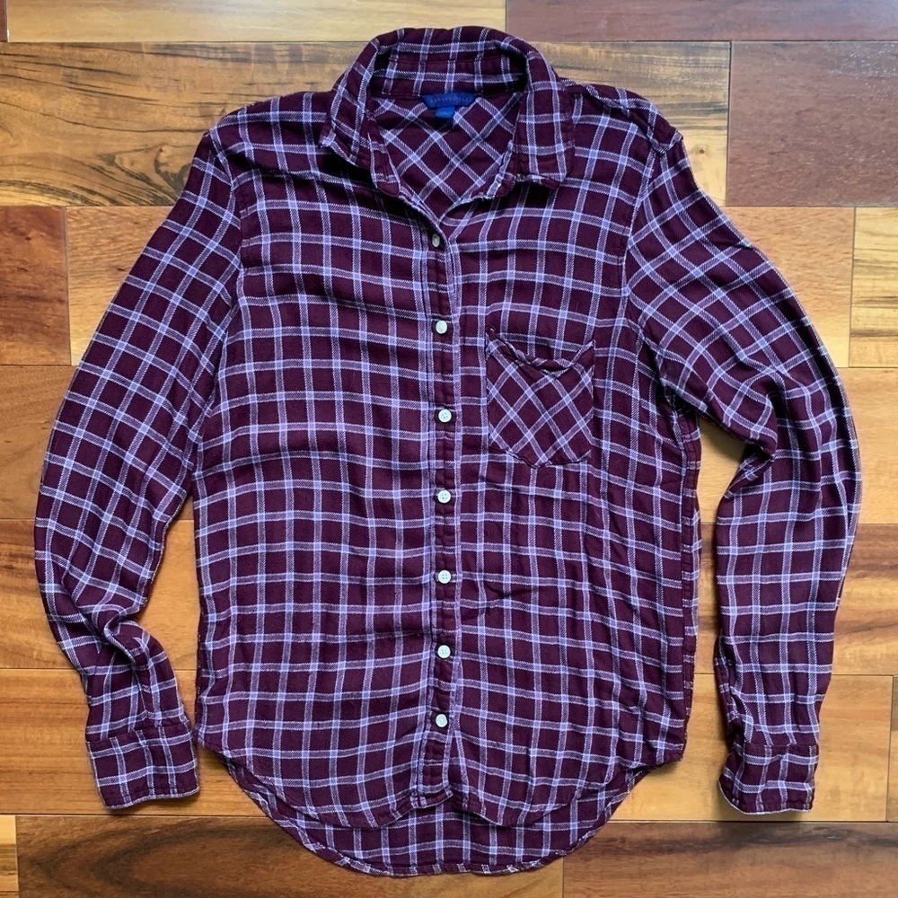 Aeropostale Long Sleeve Plaid Button Down Shirt